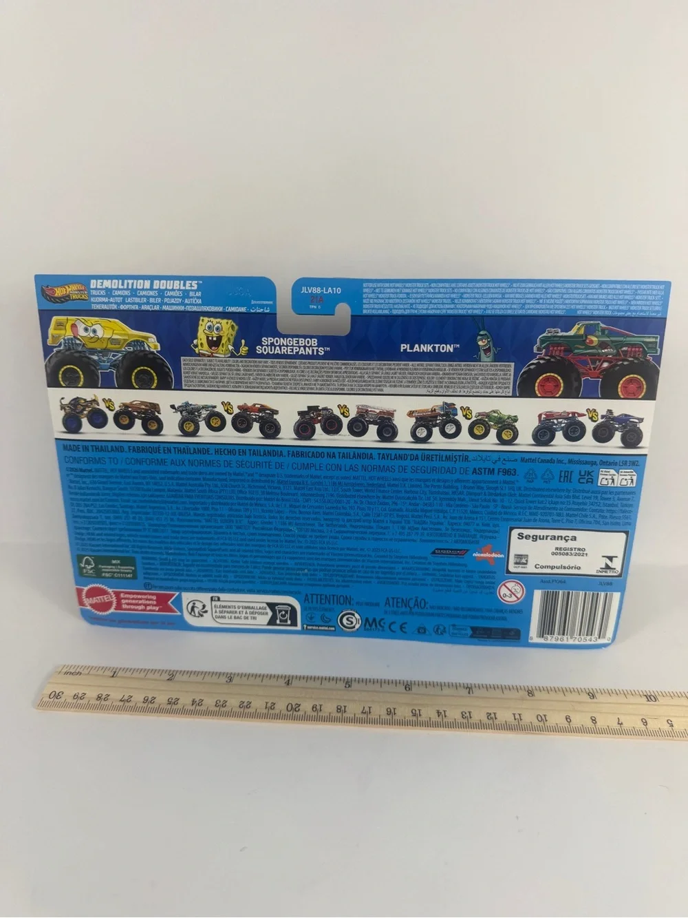 Hot Wheels Demolition Doubles SpongeBob and Plankton New
